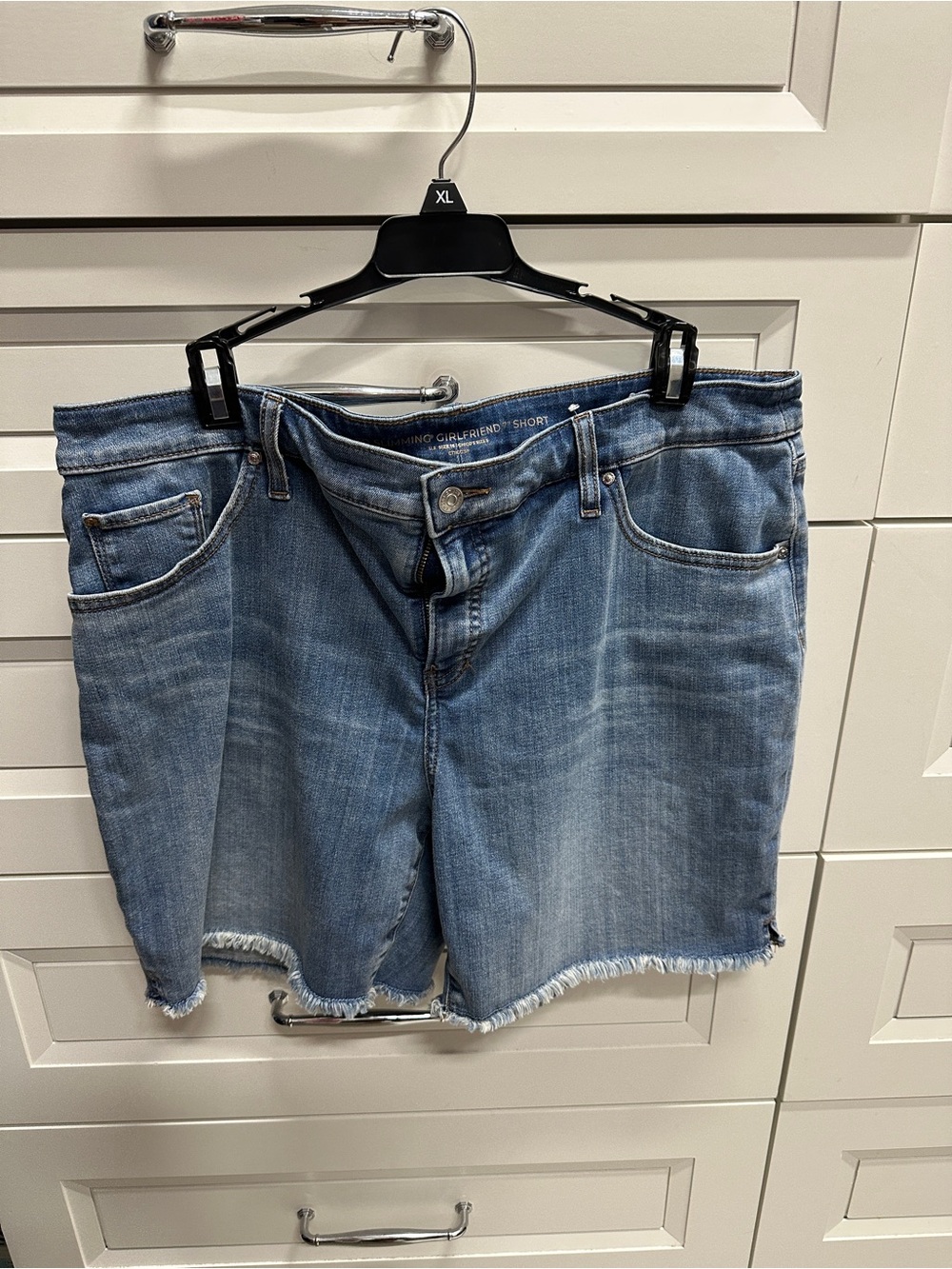 Chico's Light Blue Denim Girlfriend Shorts - Picture 4 of 4